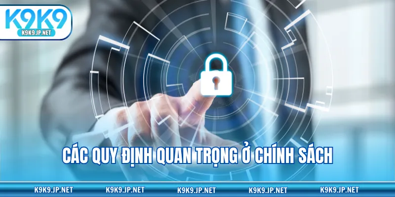 Các quy định quan trọng ở chính sách