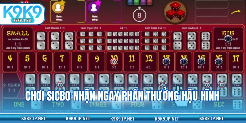 Chơi Sicbo nhận ngay phần thưởng hậu hĩnh