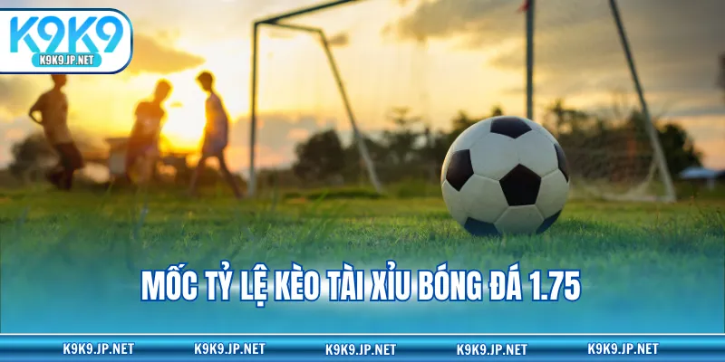 Mốc tỷ lệ kèo tài xỉu bóng đá 1.75